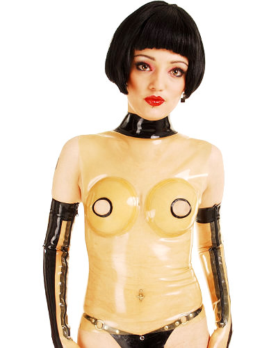 (Bild für) Nippelfreies Latexoberteil - bis 3XL