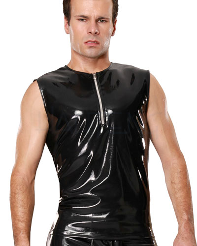 (Bild für) Shirt aus Datex mit Metallreißverschluß