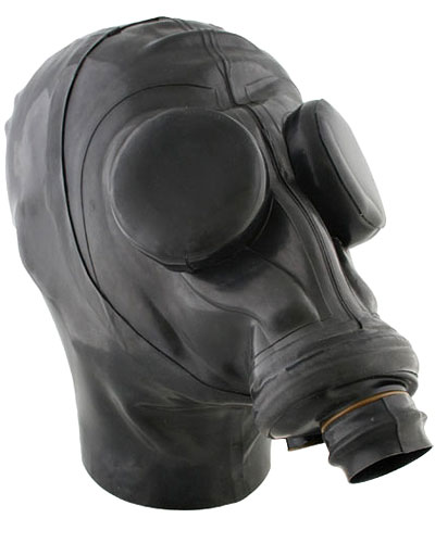 (Bild für) Russische Latex Bondage Sklaven-Gasmaske mit Augenklappen