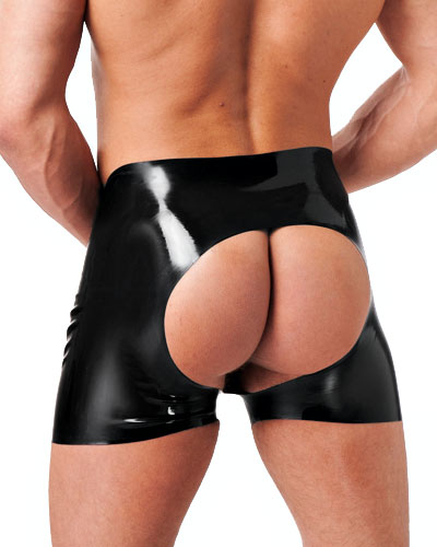 (Bild für) Pofreie Latexshorts für Männer