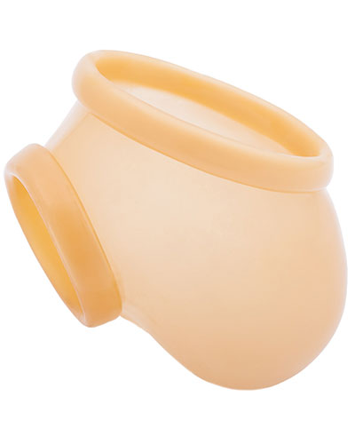 (Bild für) Anatomischer Latex-Hodenbeutel BEN mit Cockring - semi