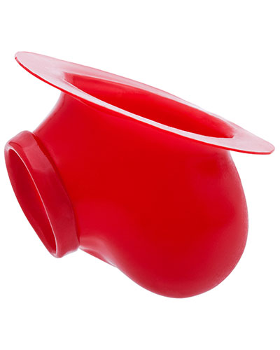 (Bild für) Anatomischer Latex-Ball Bag BEN mit Basisplatte - rot