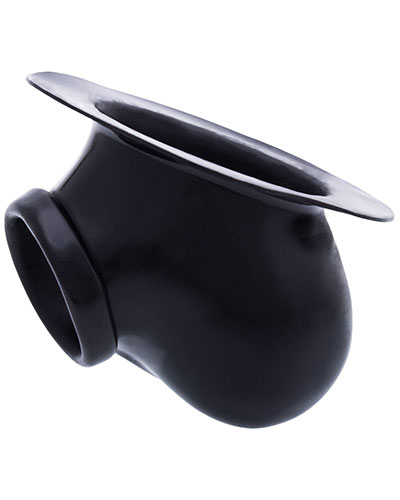 (Bild für) Anatomischer Latex-Ball Bag BEN mit Basisplatte - schwarz