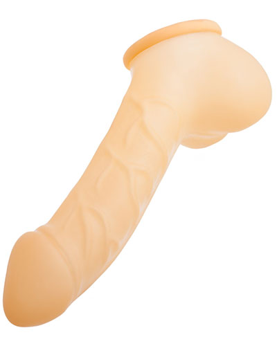 (Bild für) CARLOS anatomische Latex-Penishülle - 15 cm semitransparent
