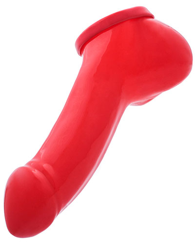 (Bild für) Latex-Penishülle ADAM mit 13 cm Schaftlänge - rot