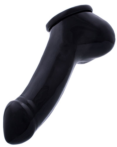 (Bild für) Latex-Penishülle ADAM mit 13 cn Schaftlänge - schwarz