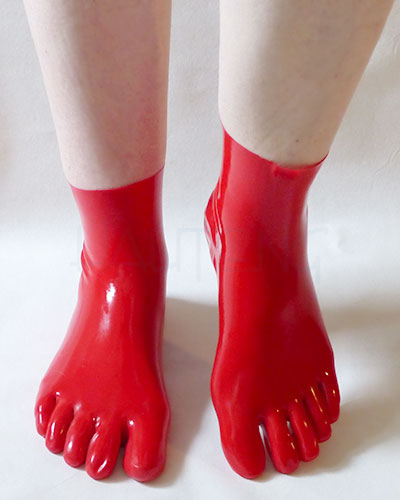 (Bild für) Anatomische Latex Zehensocken - kurz