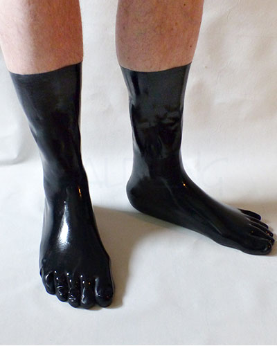 (Bild für) Anatomische Latex Zehensocken - lang