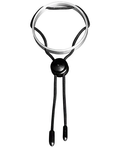 (Bild für) Cockring aus Aluminium mit Gummischnur