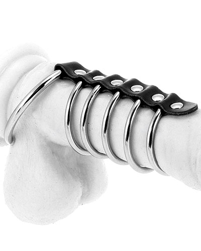 (Bild für) Gate of Hell - 6 Penisringe aus Metall oder Gummi