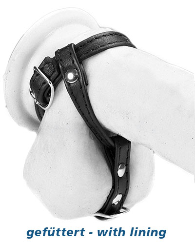 (Bild für) Penis-Hodenriemen aus Leder