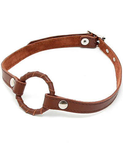 (Bild für) Brauner Leder-Ringknebel