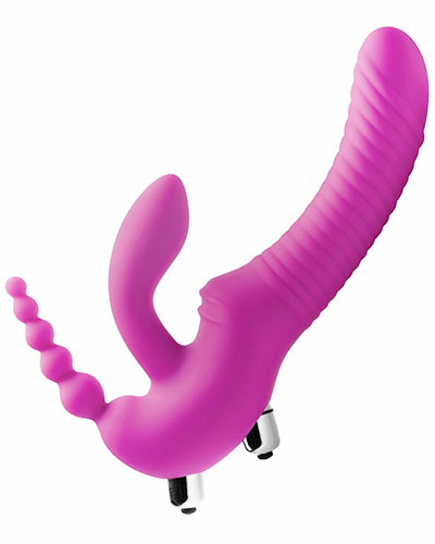 (Bild für) REGAL RIDER Vibrating Strapless Strap On Triple Dildo