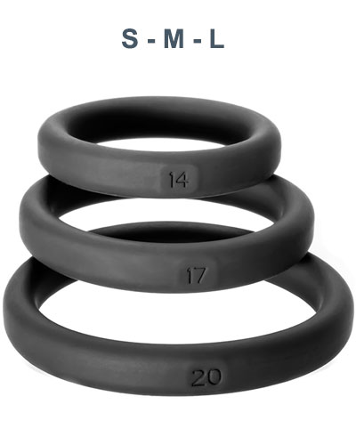(Bild für) Perfect Fit XACT FIT KIT 3er Cockring-Sets in mehreren Größen
