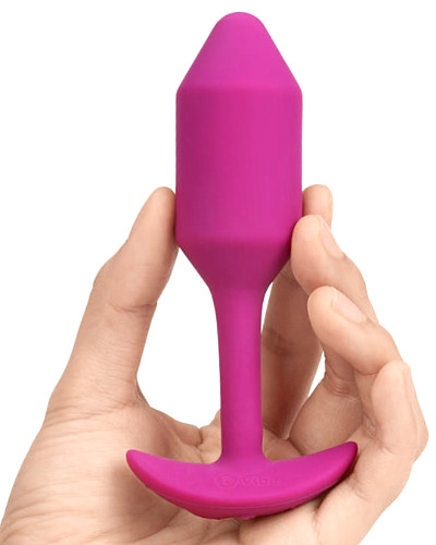 (Bild für) b-Vibe VIBRATING SNUG PLUG M gewichteter Analplug mit Vibration