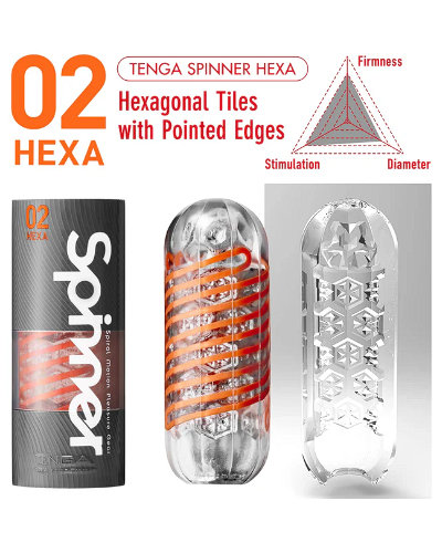 (Bild für) SPINNER 02 HEXA - wiederverwendbarer Masturbator von Tenga