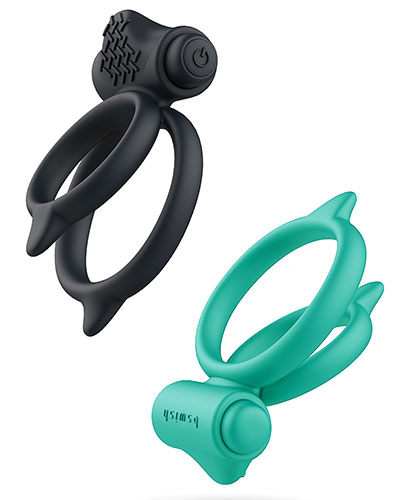 (Bild für) BCHARMED BASIC PLUS Doppel-Cockring mit Vibrator