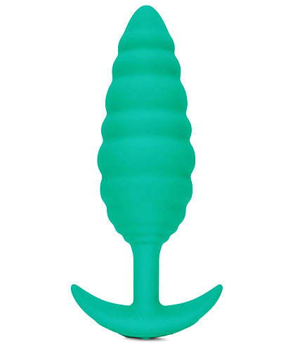 (Bild für) b-Vibe TWIST TEXTURE PLUG - großer Analplug mit Vibration