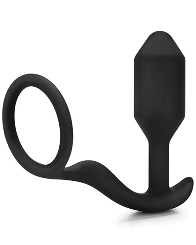 (Bild für) b-Vibe SNUG & TUG gewichteter Analplug mit Cockring