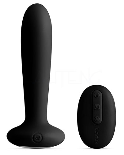 (Bild für) PRIMO Vibrationsplug mit Wärmefunktion - schwarz