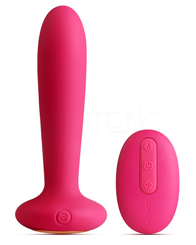(Bild für) PRIMO Plugvibrator mit Wärmefunktion - weinrot