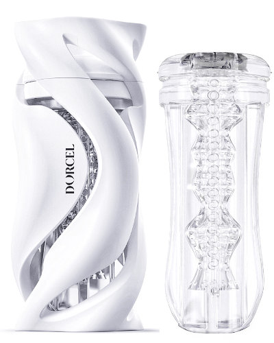 (Bild für) DEEP BLOW WHITE Masturbator mit wechselbarem Sleeve von Dorcel