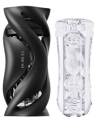 (Bild für) DEEP BLOW BLACK Masturbator mit wechselbarem Sleeve von Dorcel