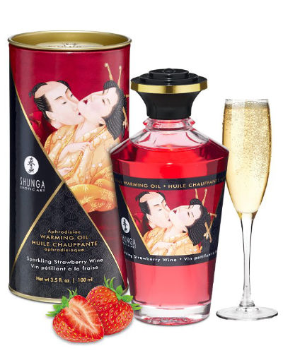 (Bild für) Shunga WARMING OIL - wärmendes Massageöl 100 ml (220 € / 1 L)