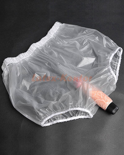 (Bild für) Damenhöschen aus PVC mit Vaginalhülle - bis Größe 4XL