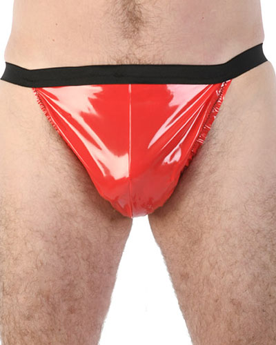 (Bild für) Herren-String aus PVC mit Ausbuchtung