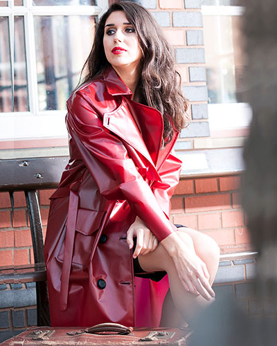 (Bild für) Fashion Trenchcoat aus PU
