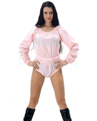 (Bild für) Body aus PVC mit langen Ärmeln in Damen- und Herrengrößen
