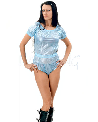 (Bild für) Body aus PVC mit kurzen Ärmeln in Damen- und Herrengrößen
