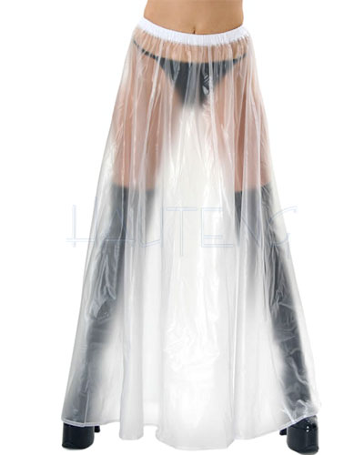 PVC Wide Long Skirt