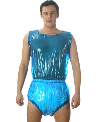 (Bild für) Ärmellose PVC-Windelhemdhose mit Druckknöpfen für SIE und IHN