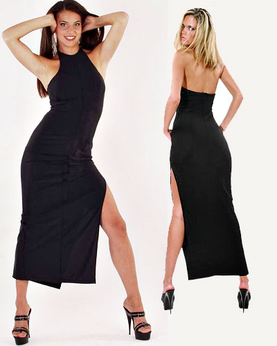 (Bild für) Langes schulterfreies Kleid