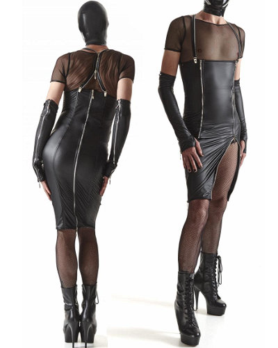 (Bild für) Crossdresser Bleistiftkleid aus Wetlook von Regnes Fetish Planet