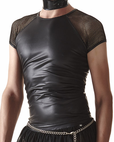 (Bild für) Crossdresser Shirt aus Wetlook und Netz von Regnes Fetish Planet