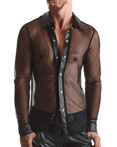 (Bild für) Hemd aus Mesh und Wetlook von Regnes Fetish Planet