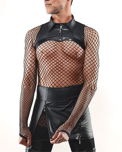 (Bild für) Crossdresser Minirock aus Wetlook mit Reißverschlüssen von Regnes Fetish Planet