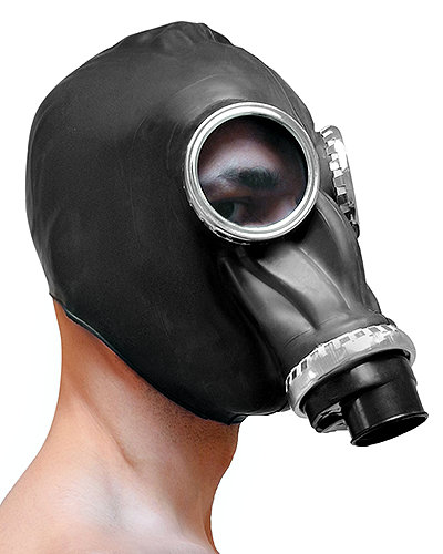 (Bild für) Fetisch-Gasmaske mit Haube