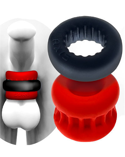 (Bild für) Oxballs ULTRACORE - Core Ballstretcher + Axis Ring - Red Ice