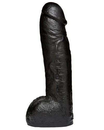 (Bild für) CODEBLACK 12 Inch Hung - schwarzer Vac-U-Lock Dildo - 30 cm