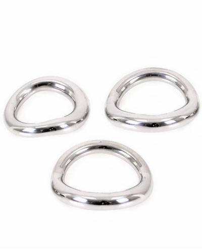 (Bild für) Ergonomischer Cockring aus Edelstahl - 3 Größen