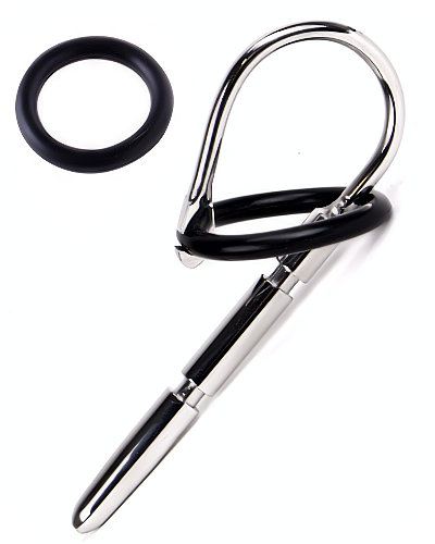 (Bild für) DILADO 5 - Edelstahl-Penisstick mit 2 Silikonringen