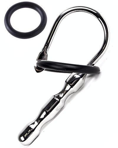 (Bild für) FAT BOY - Edelstahl-Penisstick mit 2 Silikonringen