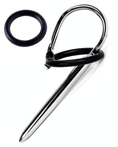 (Bild für) BEELINE - Edelstahl-Penisstick mit 2 Silikonringen