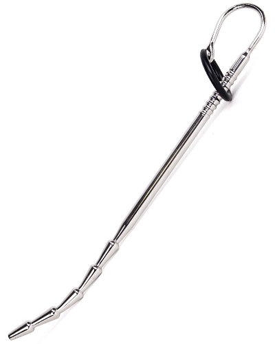 (Bild für) Edelstahl-Penisstick TEAR DROP mit 2 Silikonringen