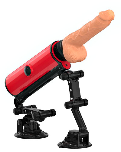 (Bild für) Double Suction Cup Fuck Machine von ZSEX- Rot