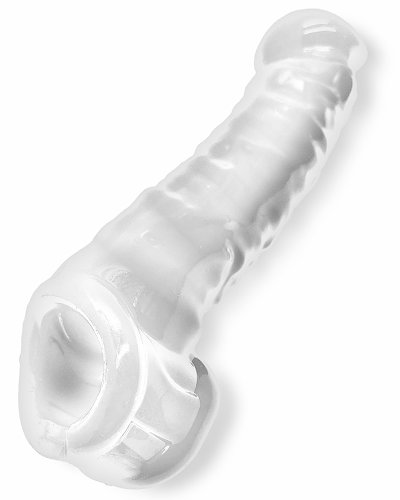 (Bild für) MUSCLE BANDIT schlanke weiße Penishülle mit Extender von Oxballs